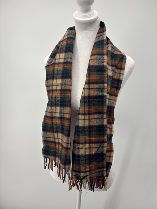 Pendleton Other - Pendleton Green, Brown & Cream Plaid Wool Scarf